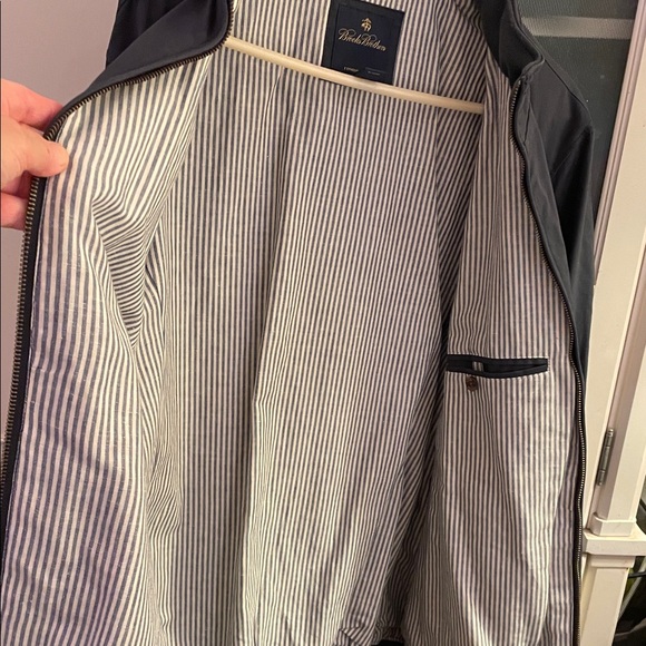 Brooks Brothers Navy Bomber Jacket Windbreaker Men’s XXL - Picture 4 of 5